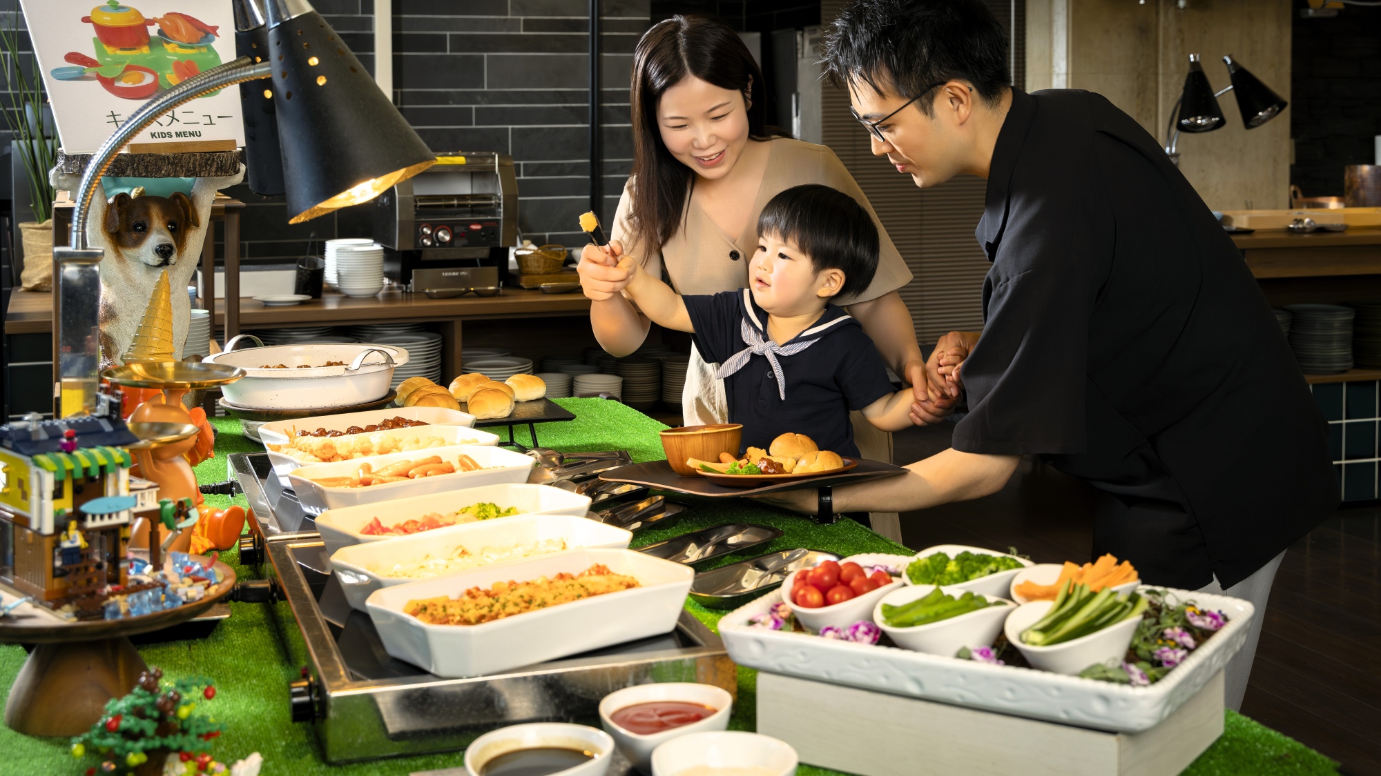 【ビュッフェ】夕食・朝食ともにキッズコーナーにお子さまメニューをご用意しております