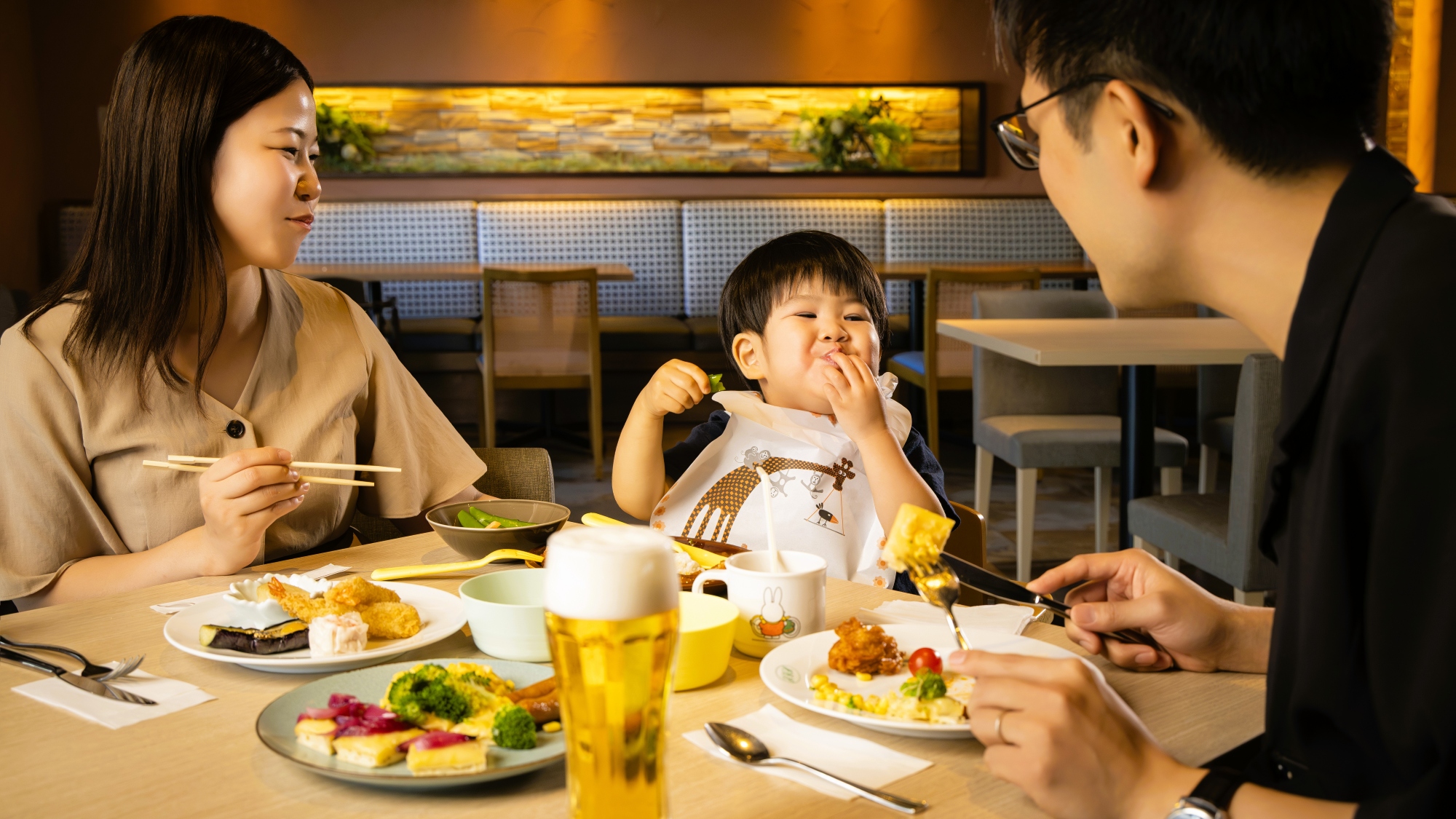 【ウェルカムベビーのお宿】「食べる」が楽しくなるビュッフェタイム