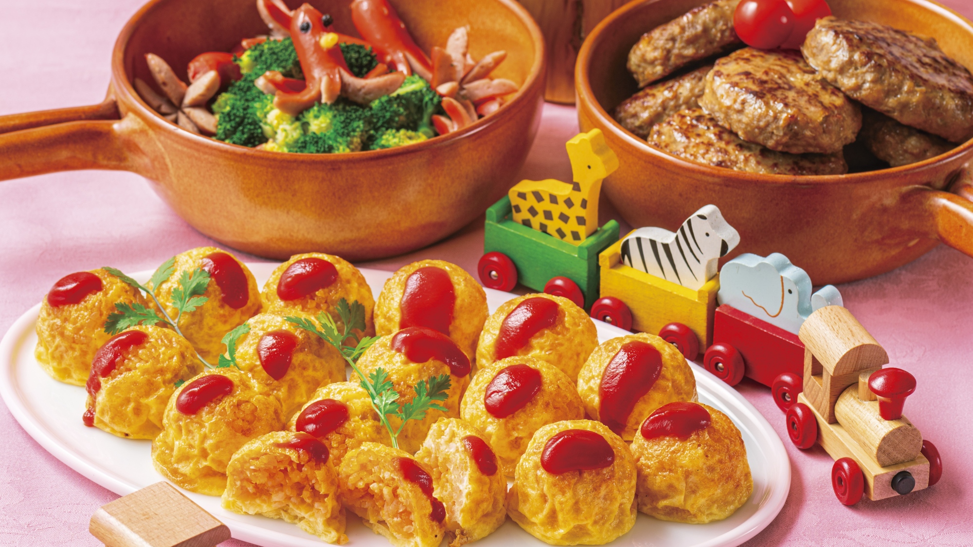 3月20日～5月10日限定「ストロベリー＆キッズバイキング」キッズ向けメニュー例