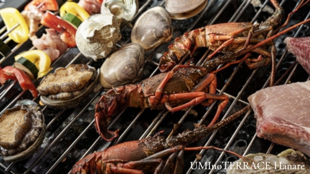 【Hanare棟】地元食材を存分に堪能プレミアム海鮮BBQプラン！伊勢海老付（BBQ機材無料）