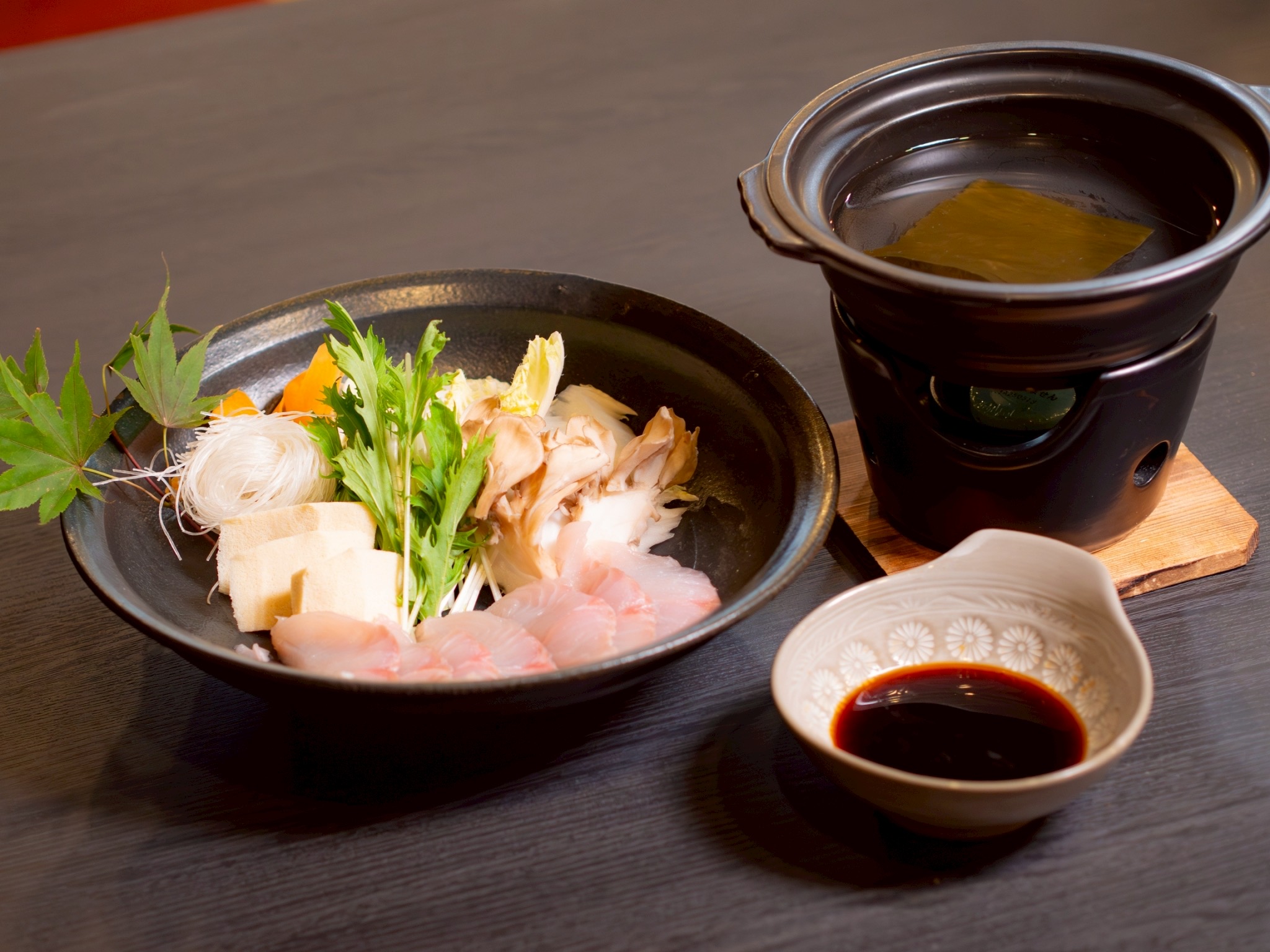 イワナのしゃぶしゃぶ