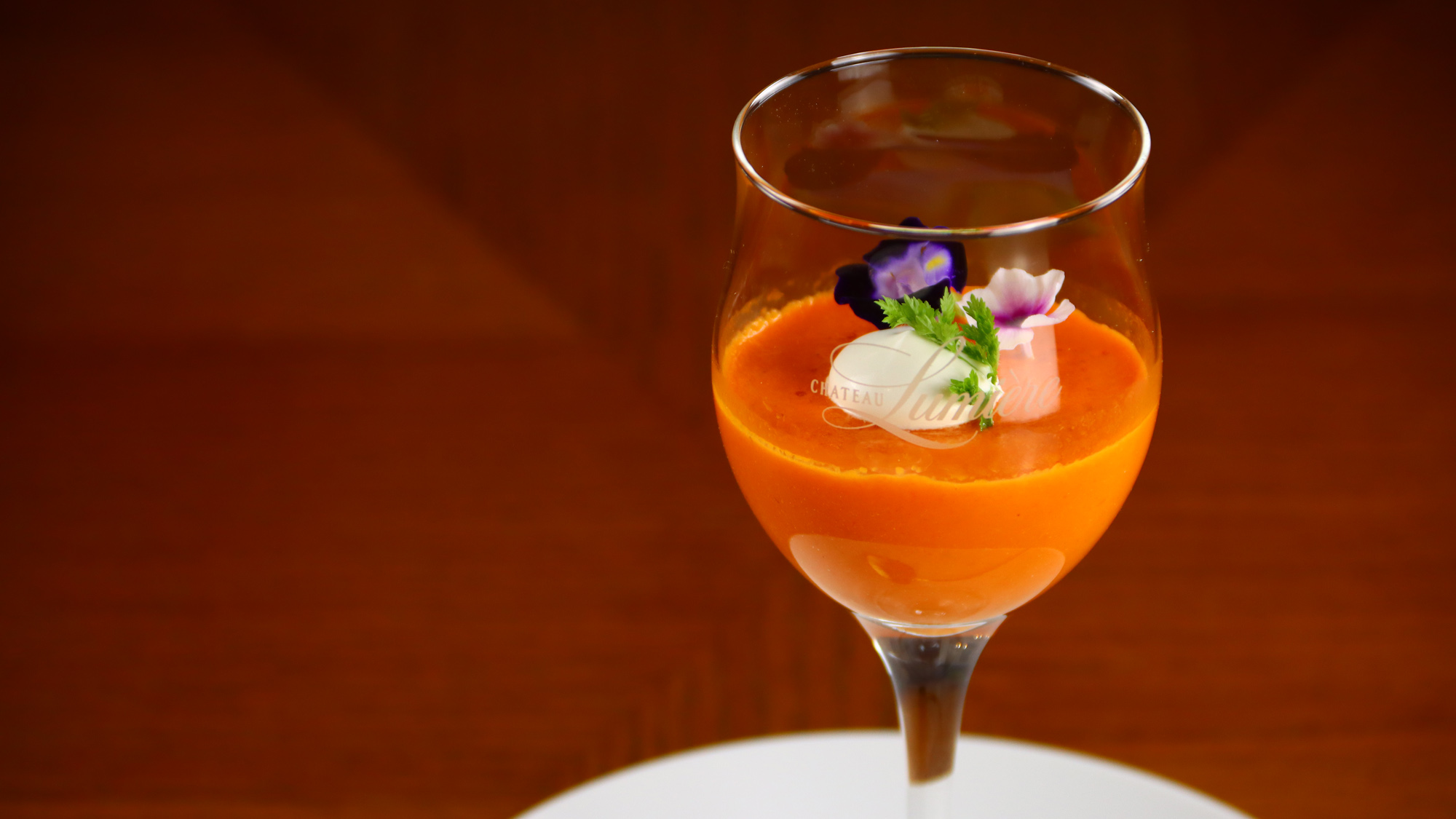 【ディナー一例】パプリカの冷製ポタージュ