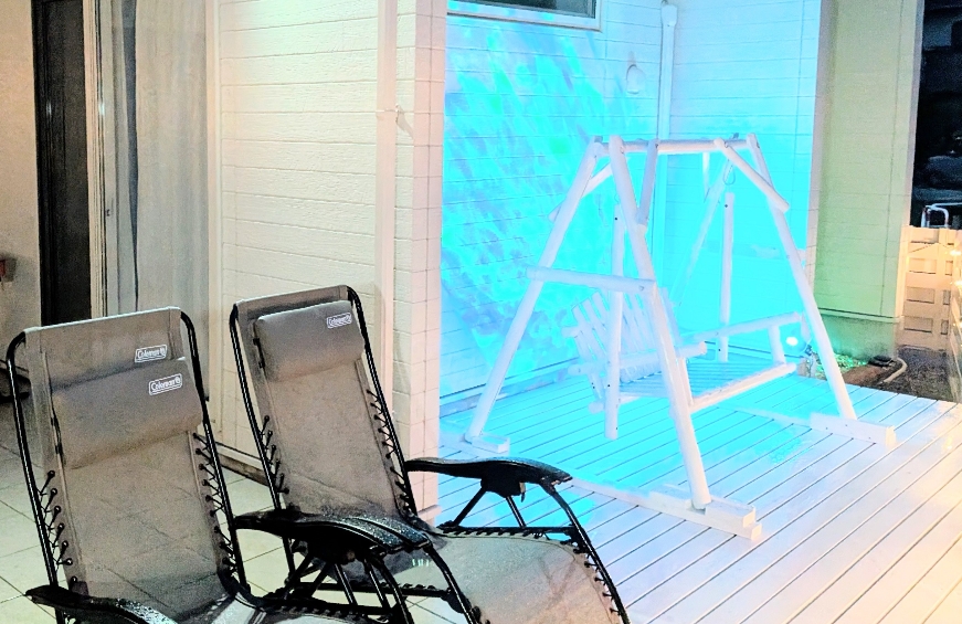 ベンチブランコ　夜