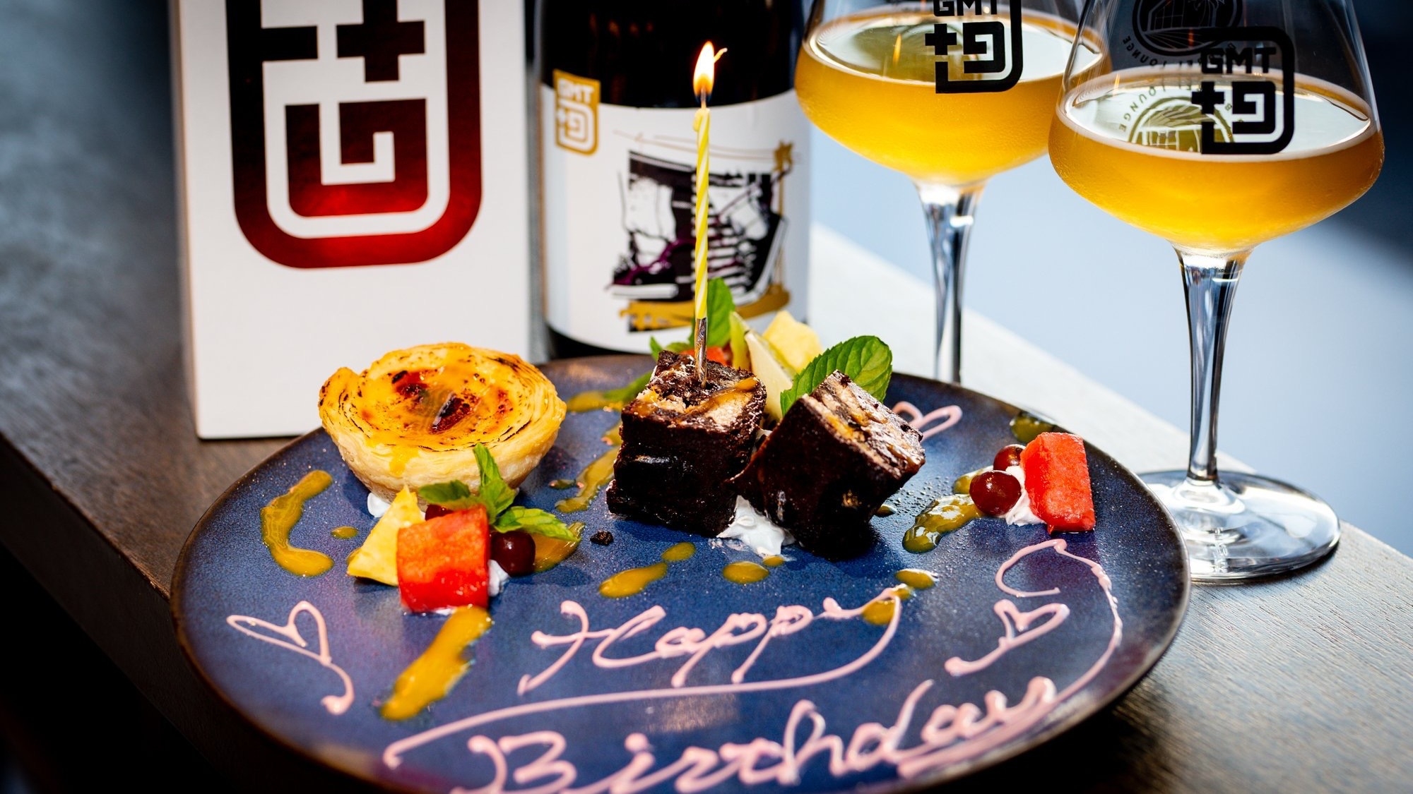 2025年4月〜【素泊まり】記念日デザートプレート＋750mlボトル1本付き〜客室内生ビール飲み放題