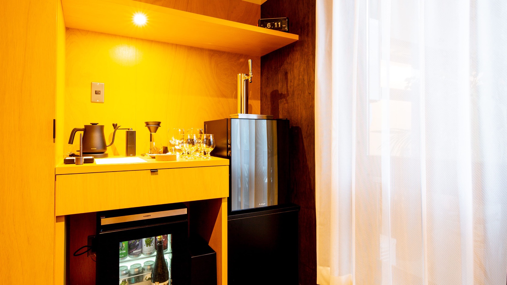 NELSON 客室内ビアタップ＆アメニティ