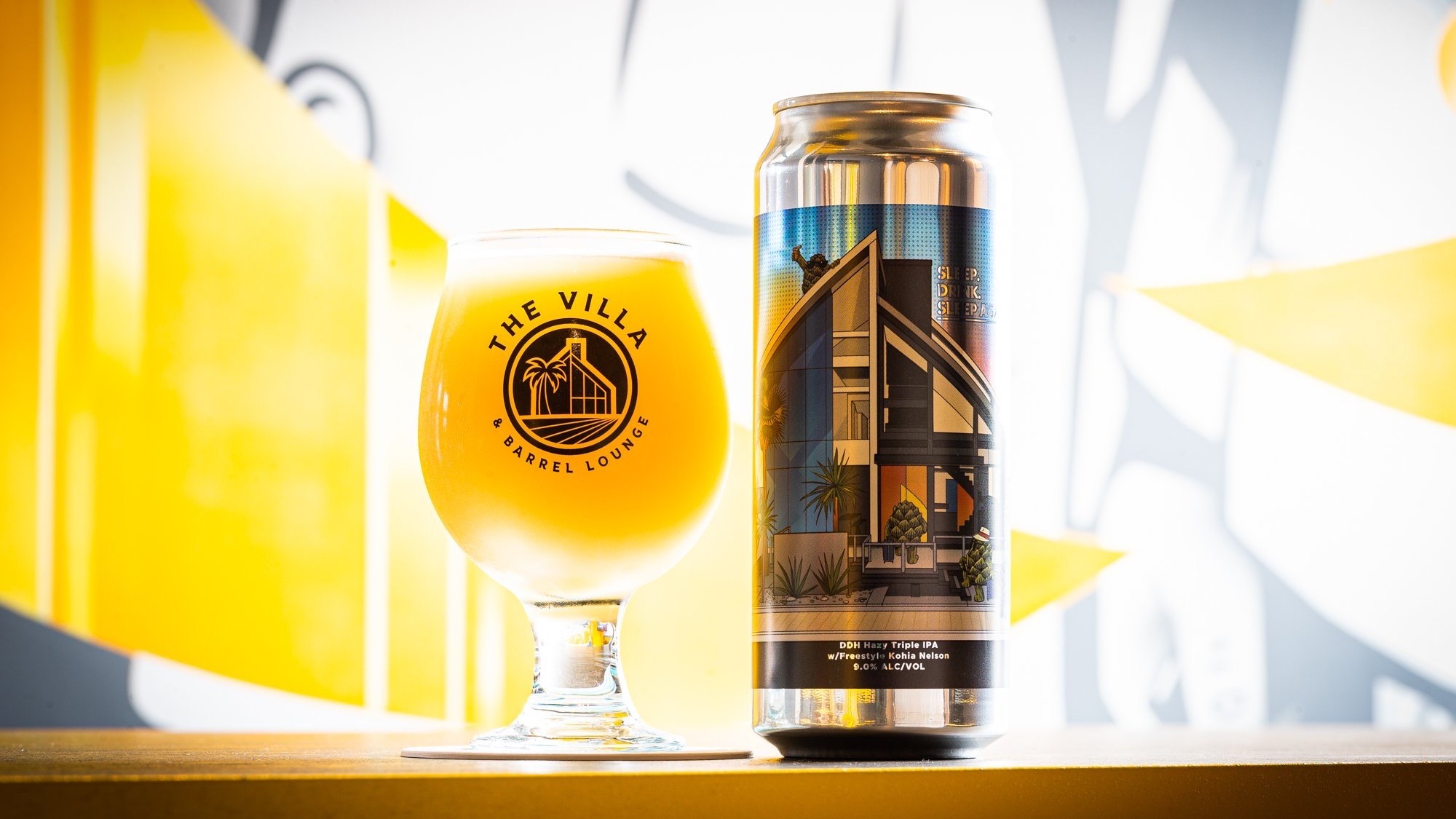 The Villa & Barrel Lounge Original Can Beer