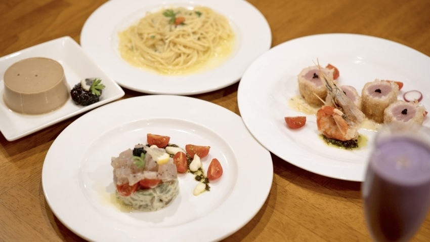 ★【夕食付き】島内産食材を堪能する島イタリアン！季節のコースディナー付きプラン