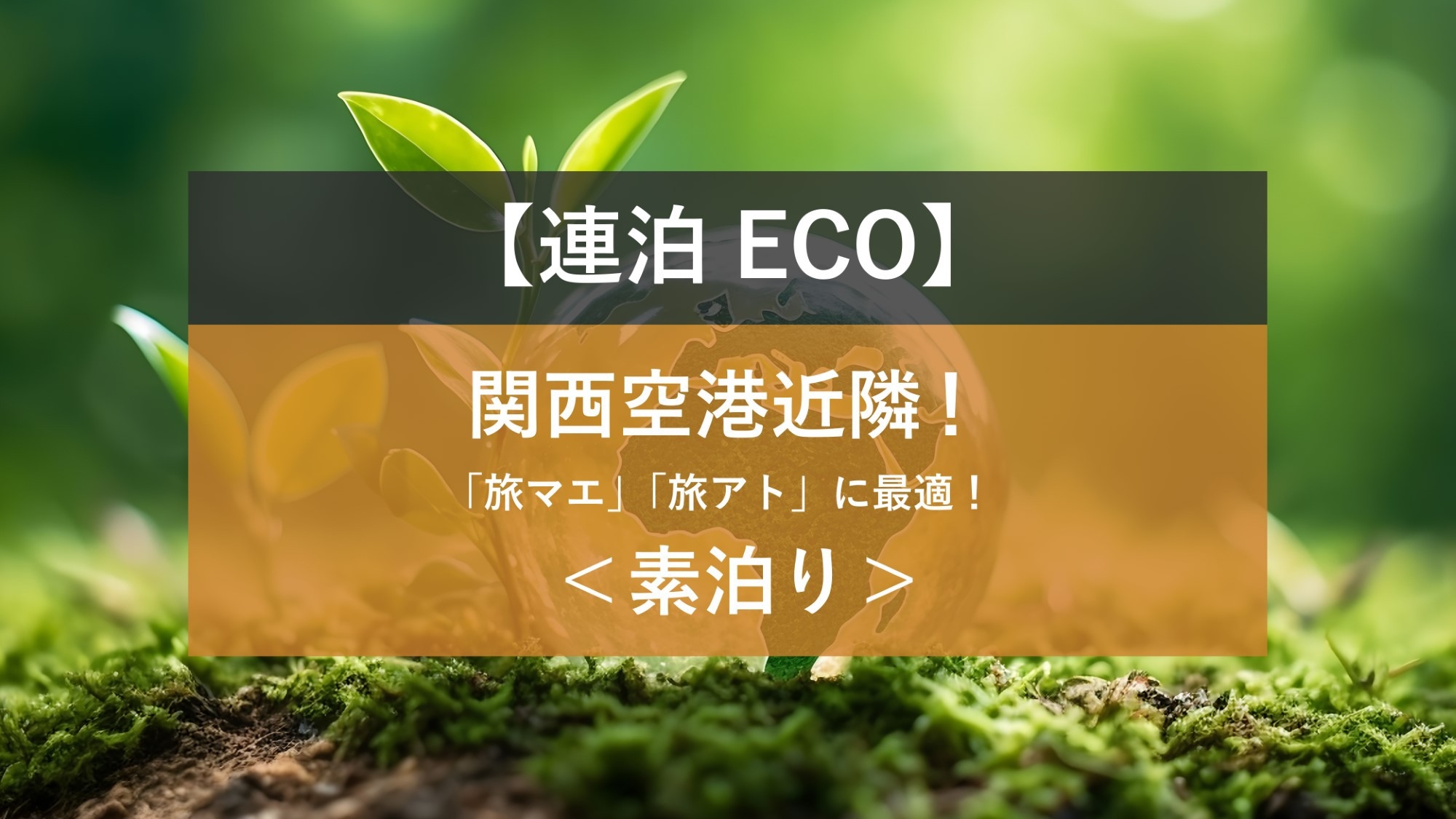 【楽天独占販売ルーム限定】＜素泊まり＞2連泊以上のECOプラン