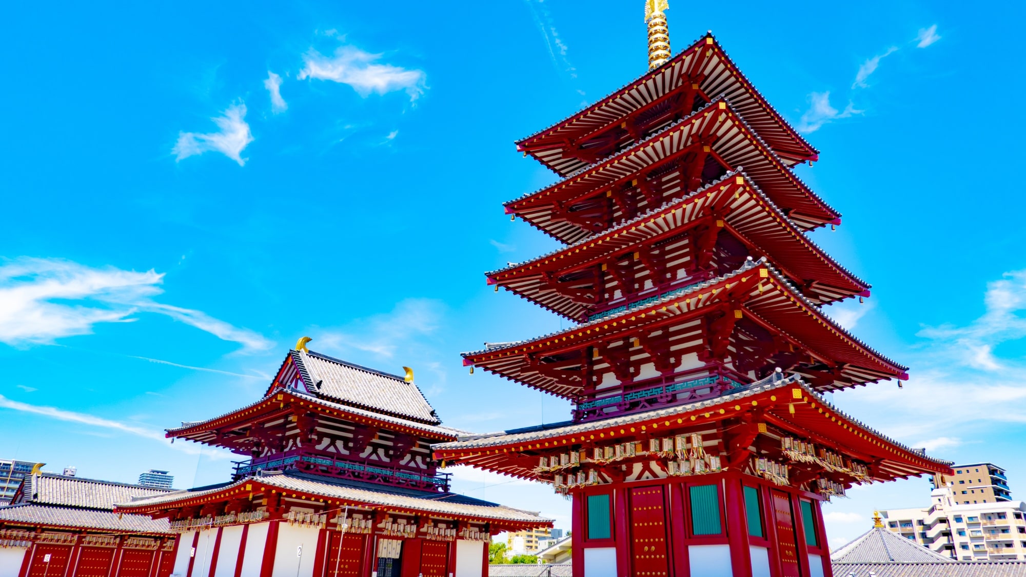 【四天王寺】日本最古の仏教寺院のひとつです。