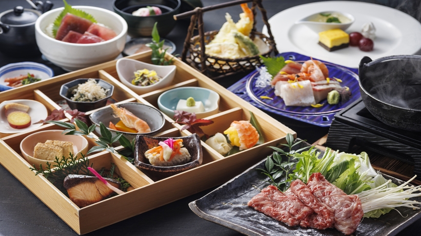 【ペットと一緒】【特選会席】松阪牛と地元特産の素材を使用した会席プラン