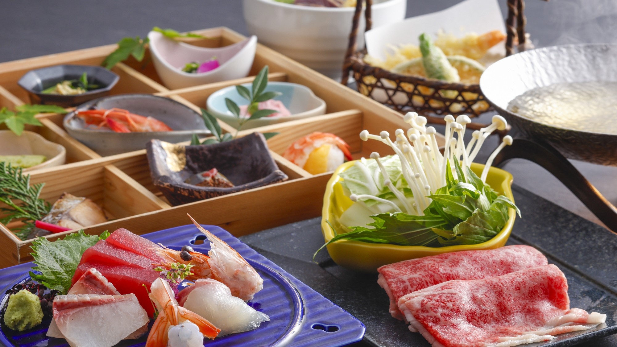 【ペットと一緒】【特選会席】松阪牛と地元特産の素材を使用した会席プラン