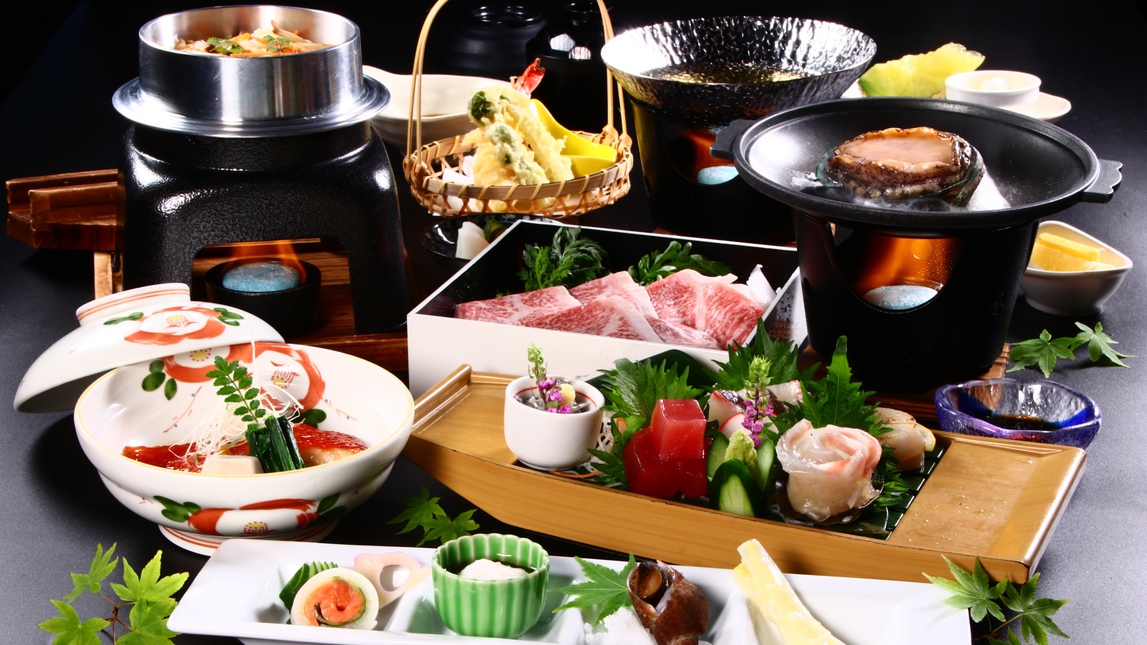 【スタンダード】静岡の味覚を楽しむ『鮑の踊り焼きと旬の特選食材』■2食付