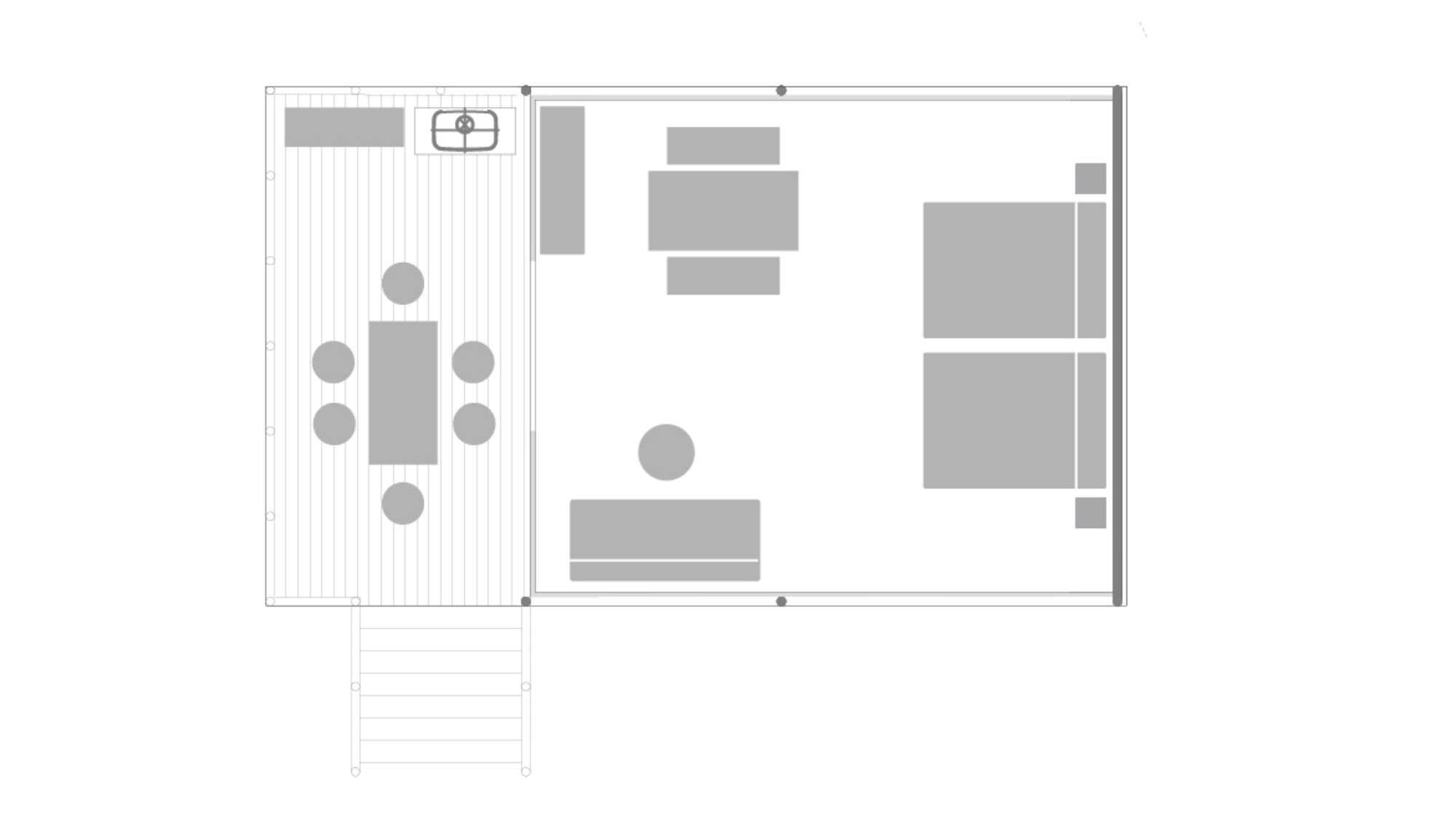 *【グランピング｜ミューのグランテント】バス・トイレなし／51平米／プライベートデッキ付き