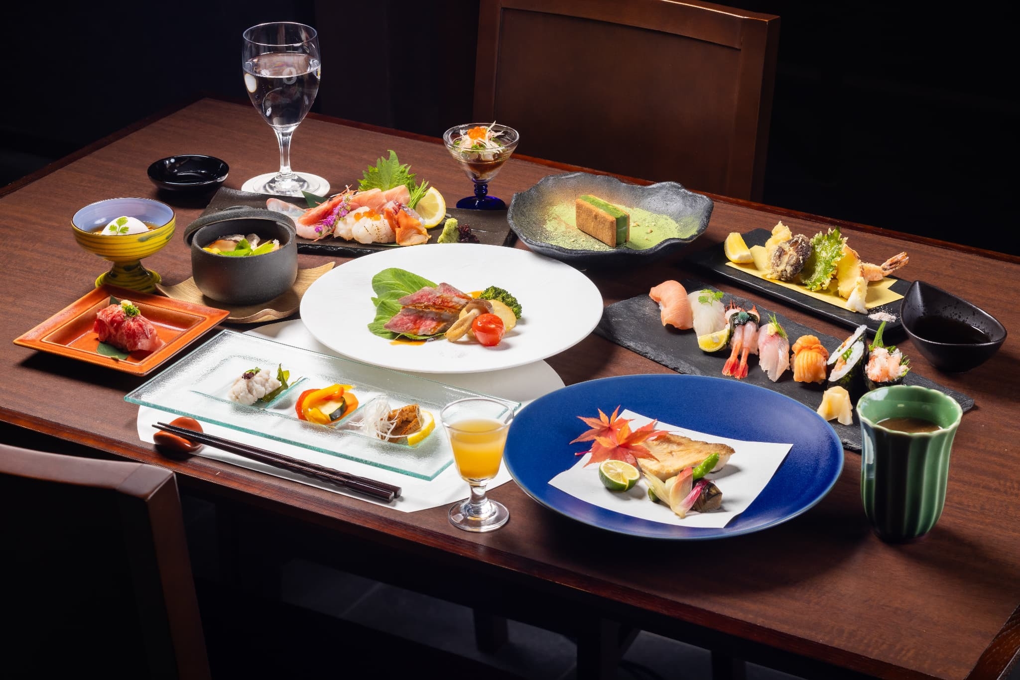 信州和牛と特上寿司を堪能！豪華ディナーコース【1泊2食付】【源泉掛け流し露天風呂付きスイートヴィラ】