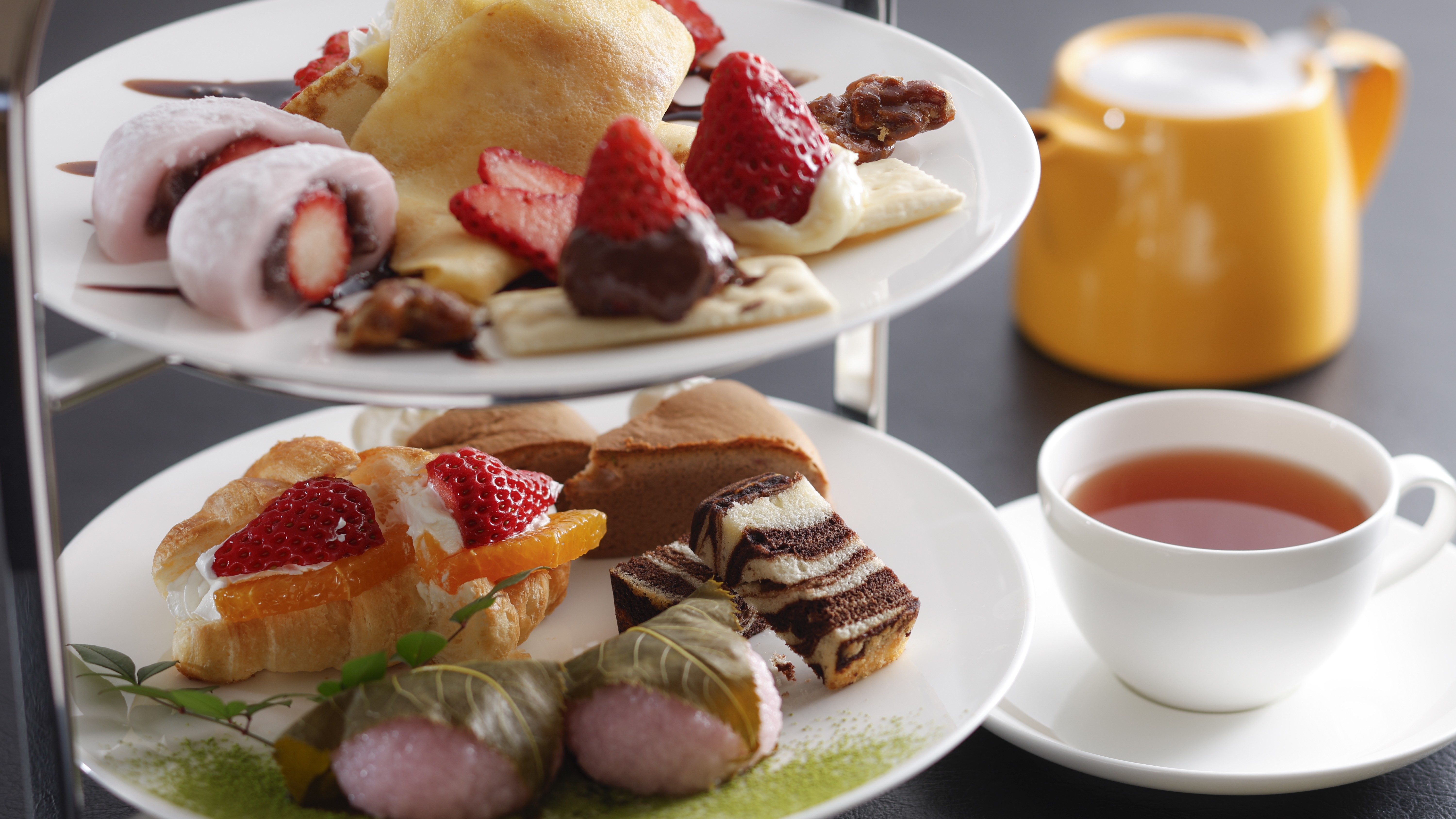 【プラン限定】アフタヌーンティープラン限定のデザート（一例）