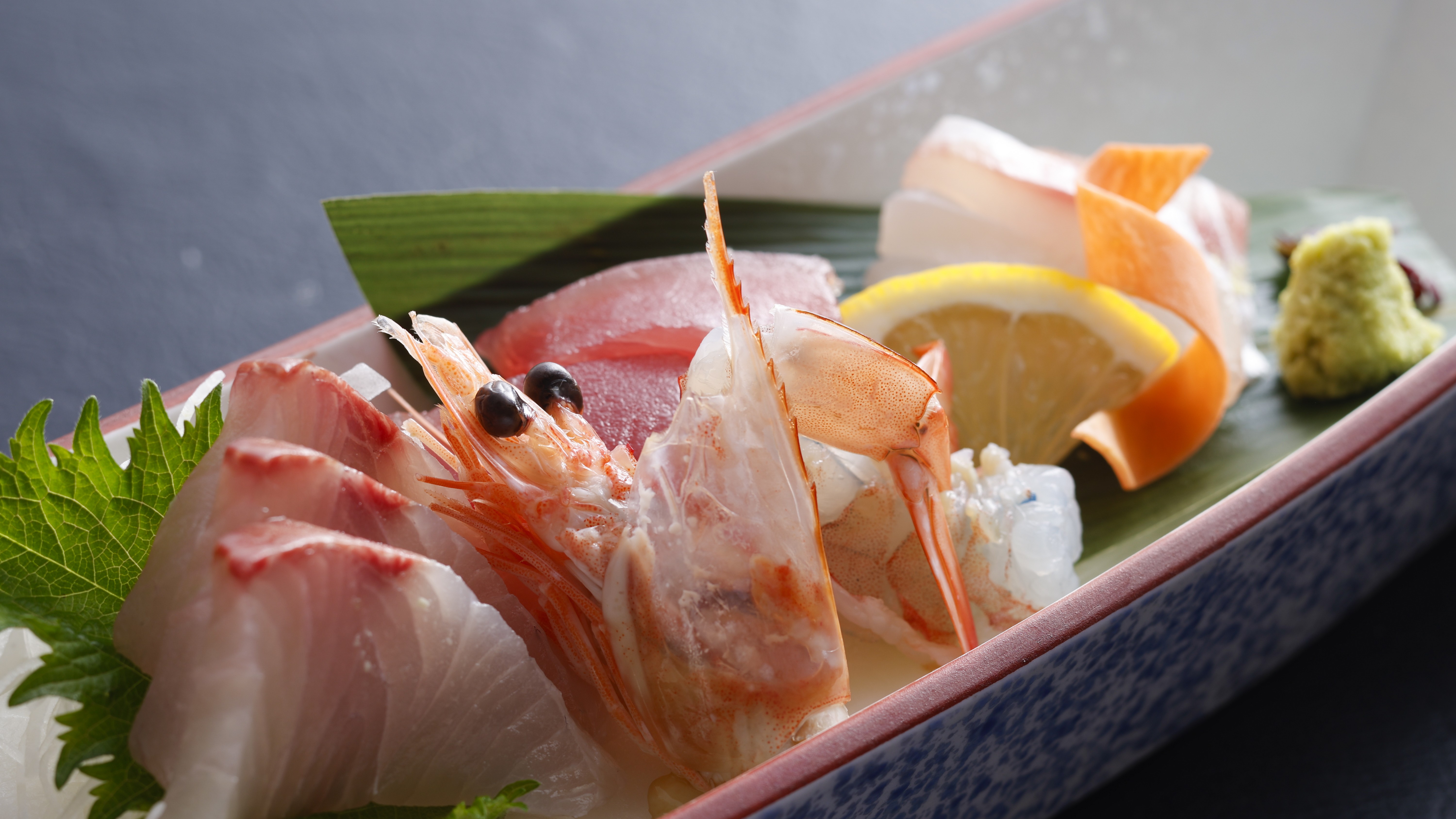 【グレードUP夕食　一品】鮮魚のお造り（一例）