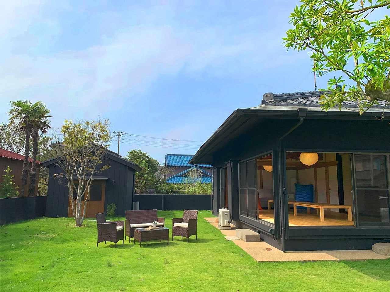 海水浴場まで徒歩4分。子供小屋のある宿 一棟貸し