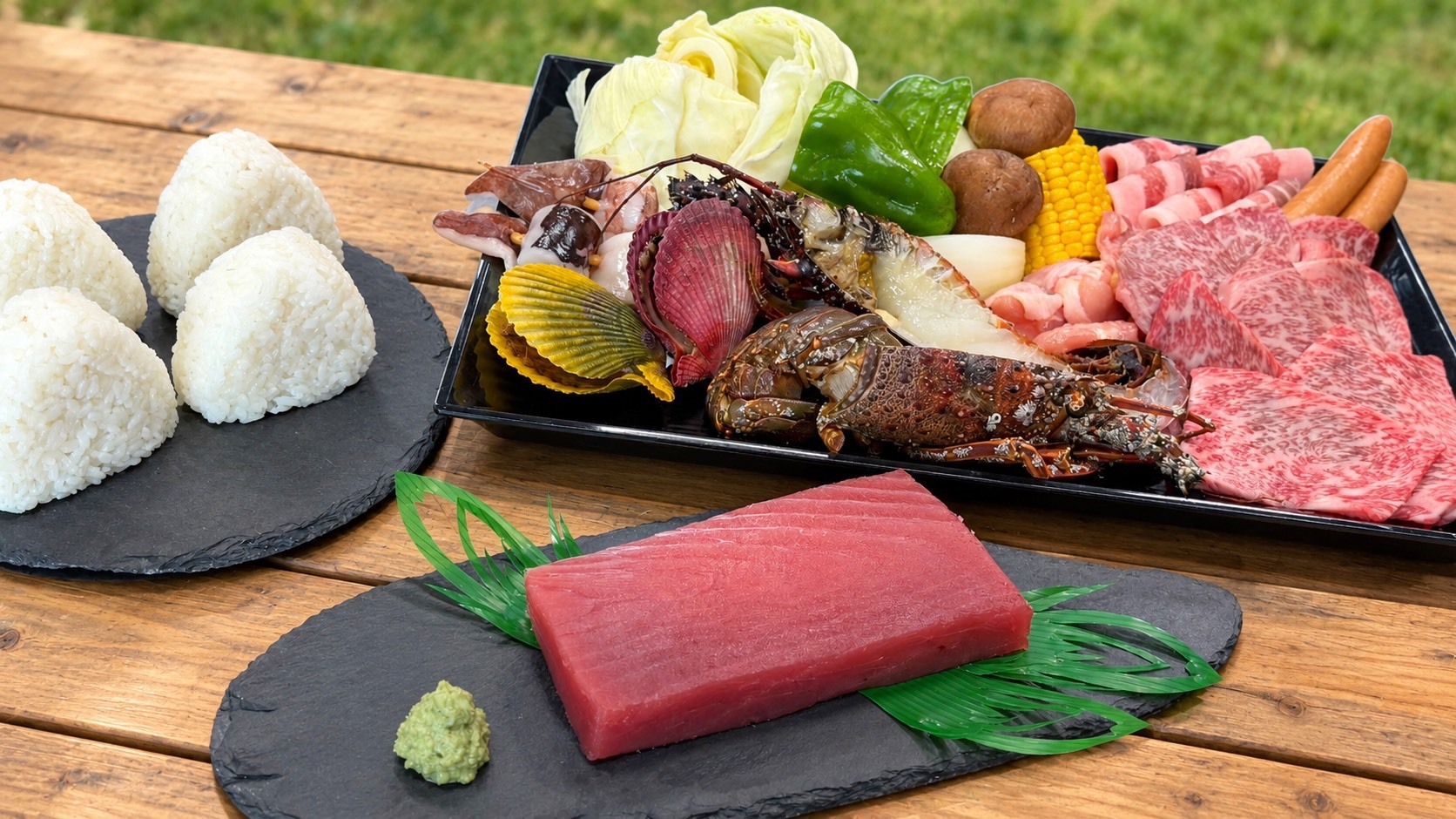 【プレミアムプラン｜冬季限定】伊勢海老×マグロの刺身付♪冬の贅沢BBQ｜朝食はピザ焼き体験＜2食付＞