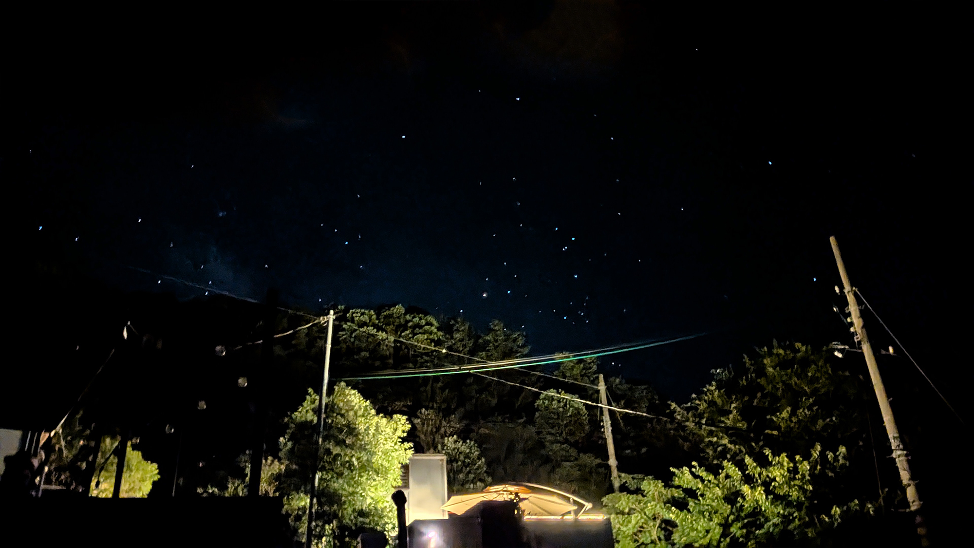 当館から眺める星空