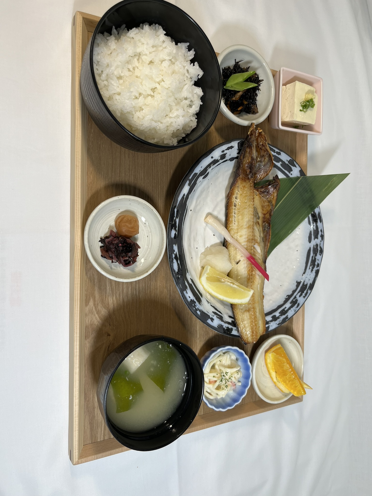 【夕食】ほっけ一夜干し定食