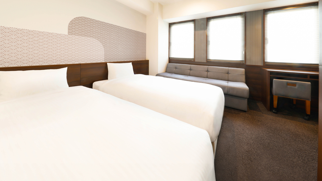 【デラックスツイン・ソファベッド付/22㎡】