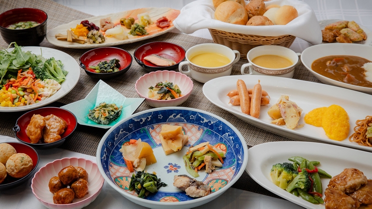 【朝食付】京都の味「おばんざい」を含む和洋食ビュッフェ