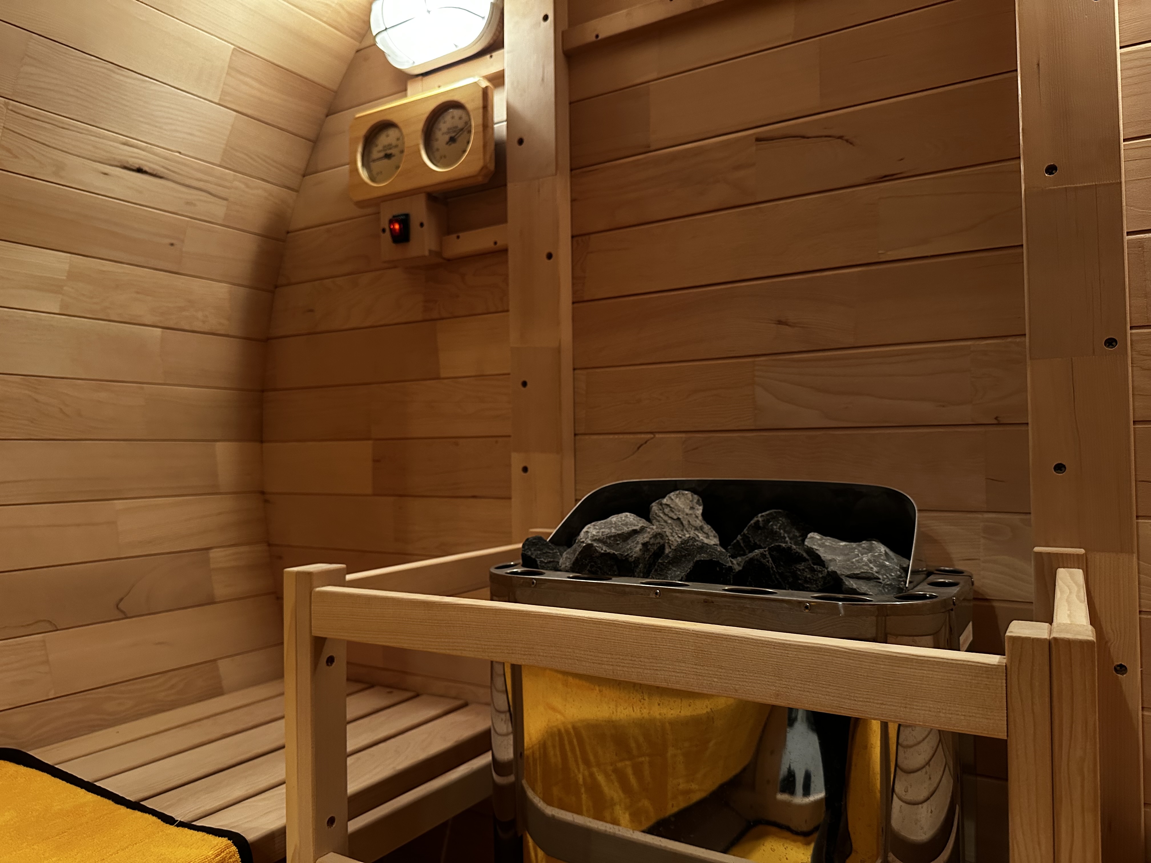 ロウリュを気軽に楽しめます！