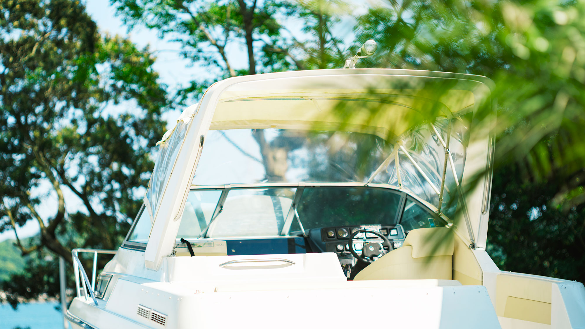 【クルーザーコテージ】天草の海景色もお楽しみいただけます。