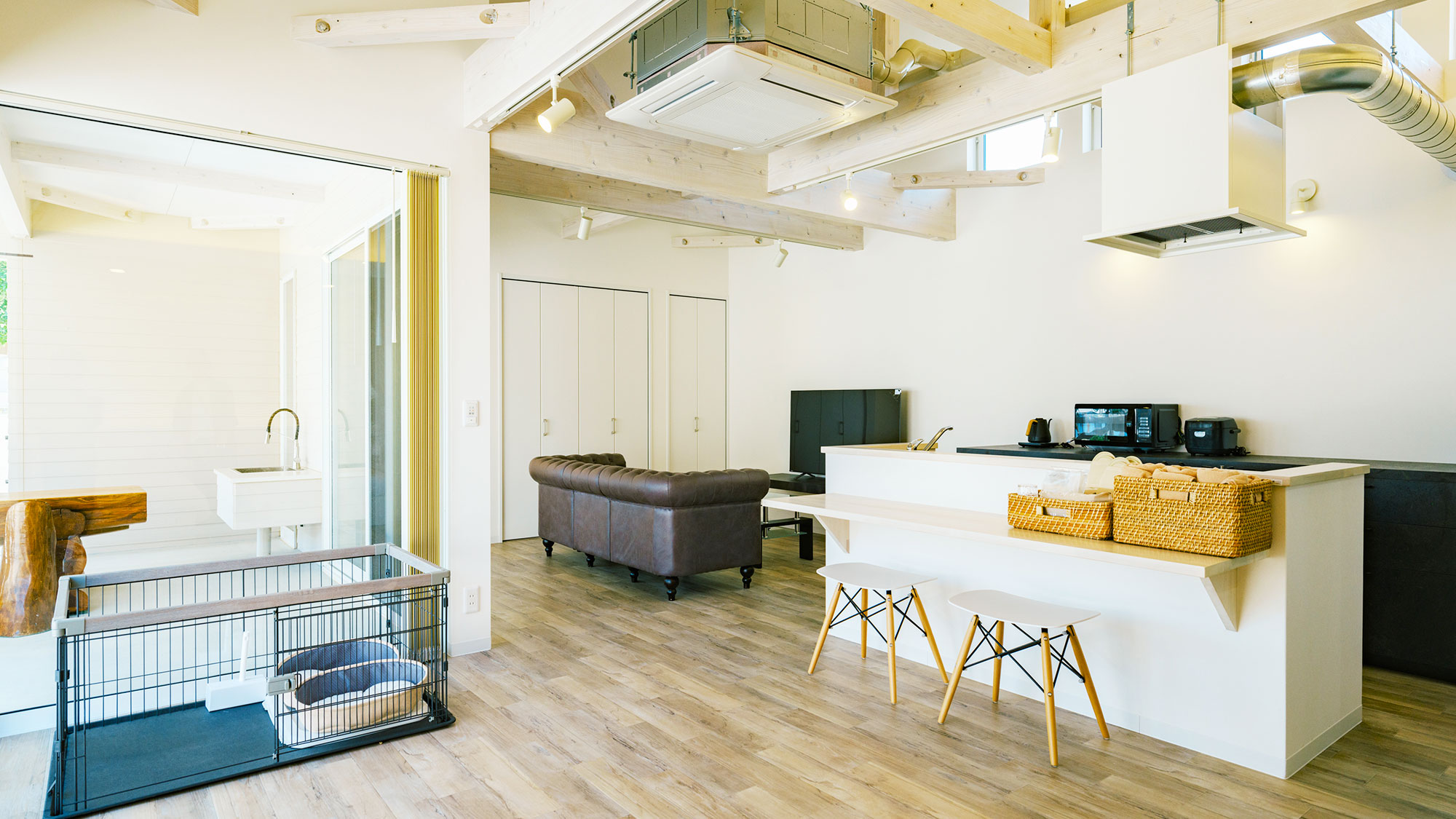 【ヴィラC・ペット可／72.04㎡】天草の自然に囲まれた開放的な空間で非日常のひとときを。