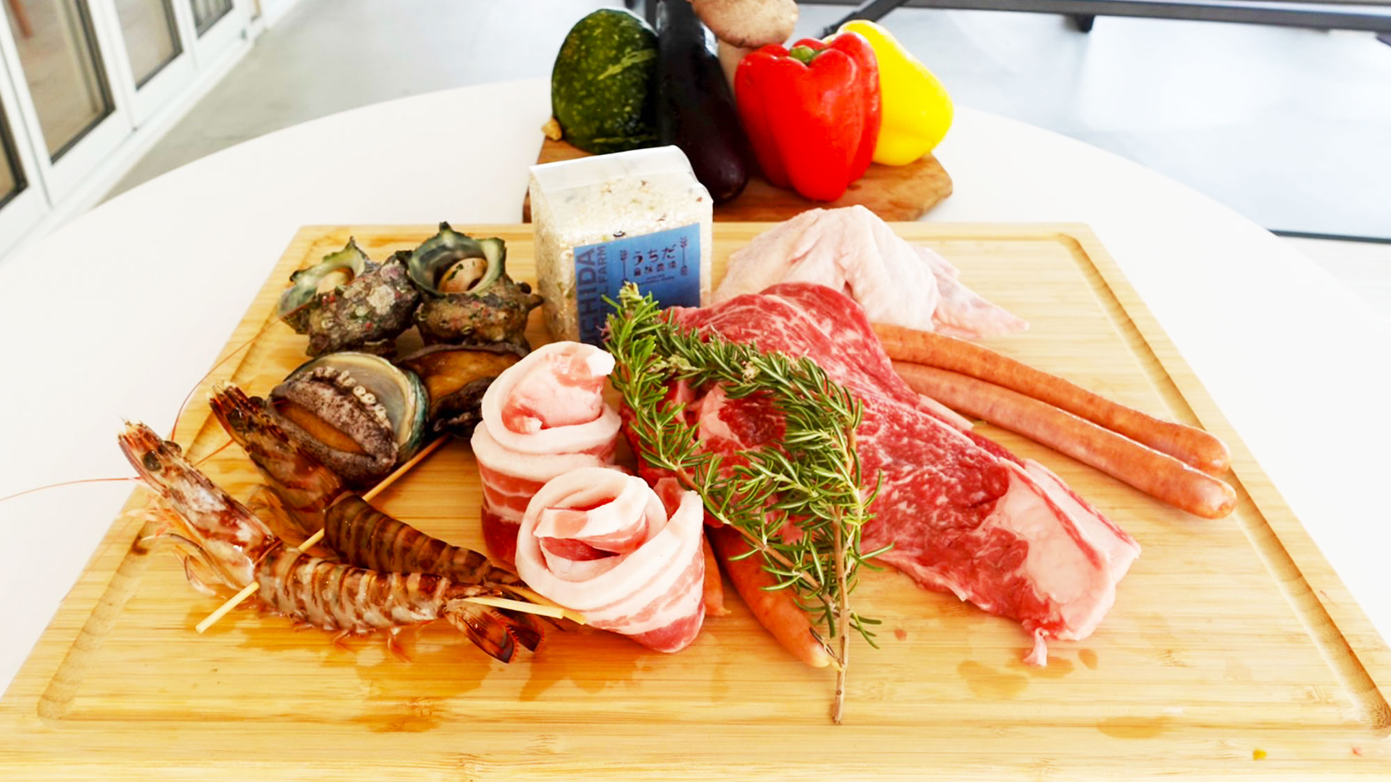 【夕食】天草の食材を使った贅沢なBBQをお楽しみください。（5000円コース）