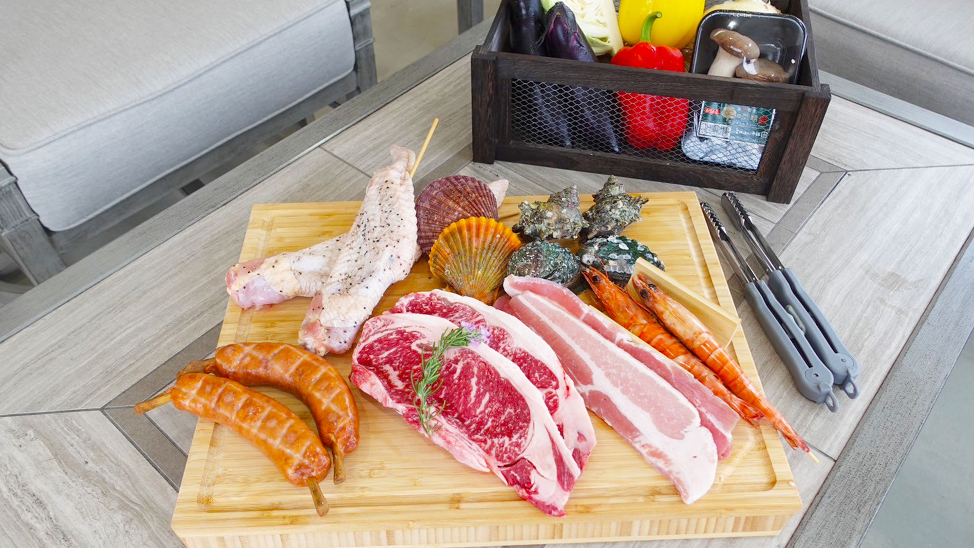 【スタンダートBBQプラン】天草の食材を使った贅沢なBBQをお楽しみください。