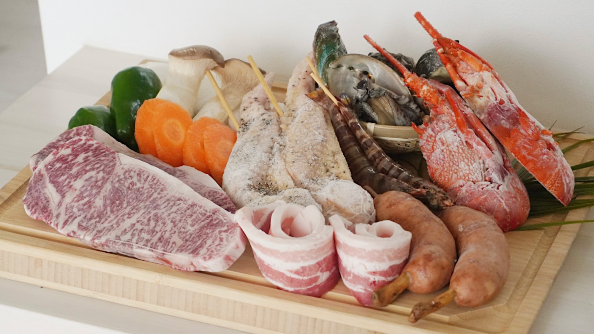 【贅沢BBQセット】天草の食材を使った贅沢なBBQをお楽しみください。