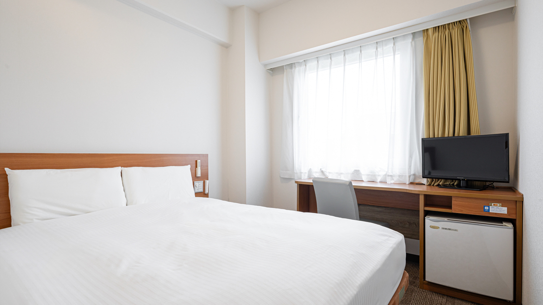 【1ベッド】ダブルルーム◆ベッド幅155ｃｍ×1台◆広さ14平米