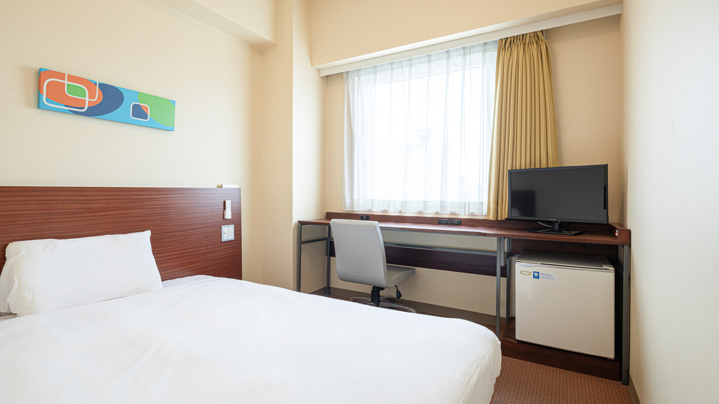 【1ベッド】ダブルルーム◆ベッド幅140ｃｍ×1台◆広さ14平米