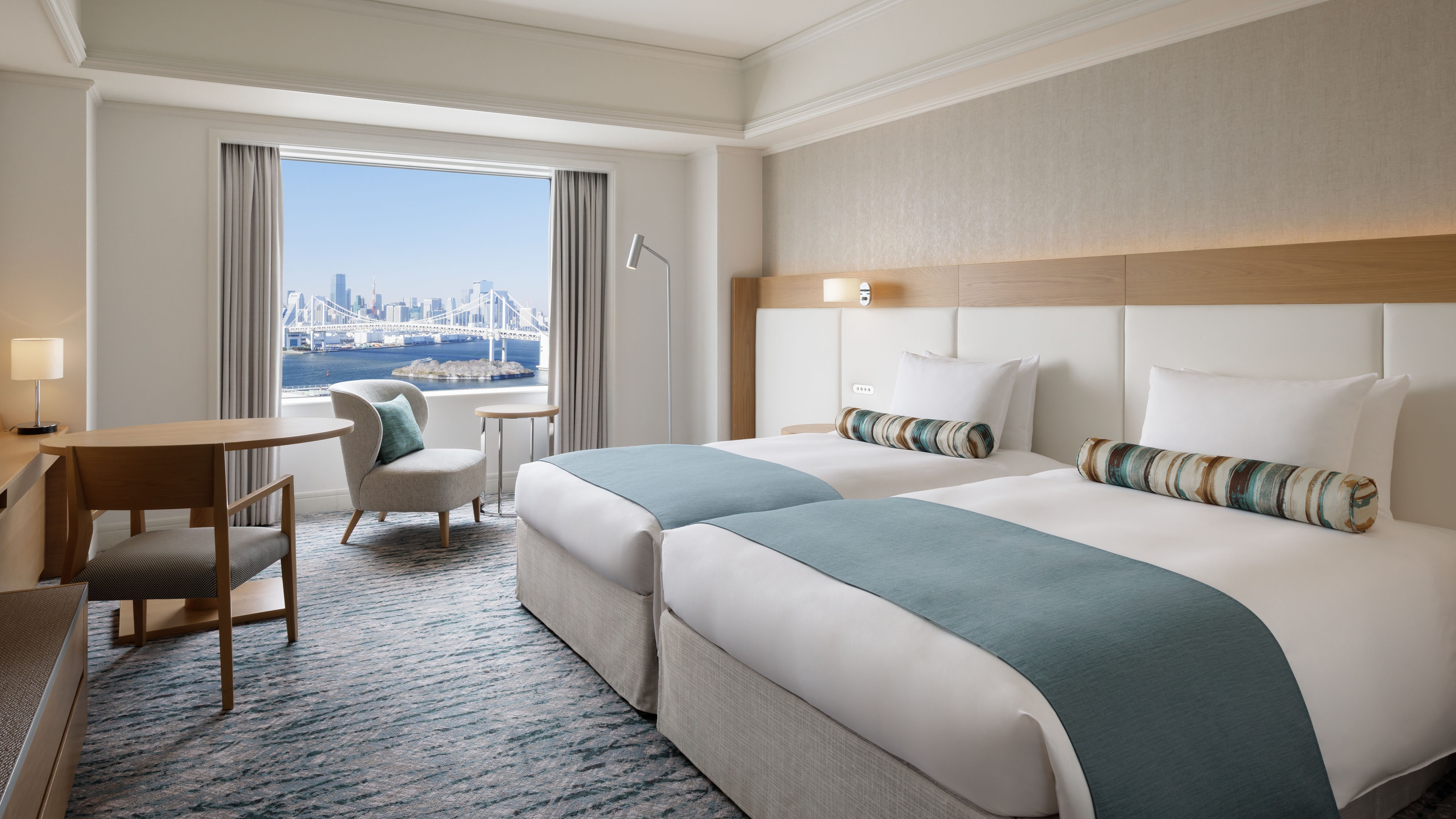 【プレミアフロア】レインボーブリッジ側デラックスルームツイン