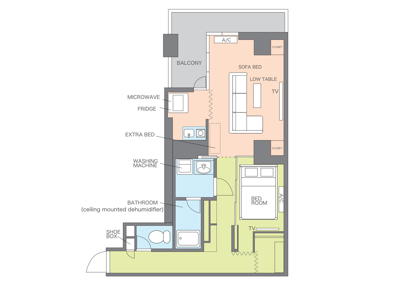 タイプB・間取り図