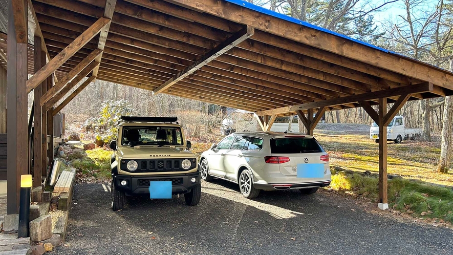 ・【駐車場】屋根付きで安心です