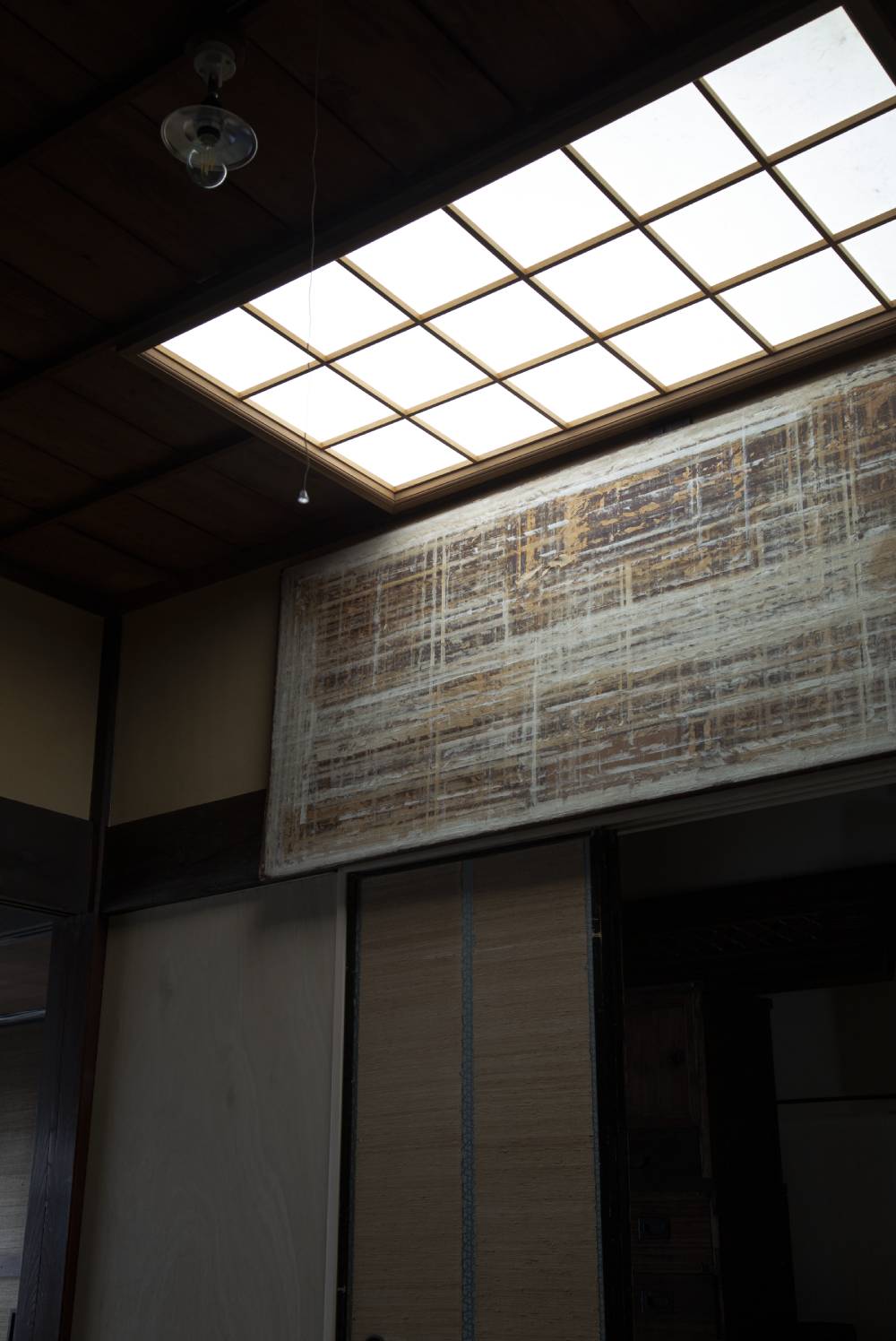 素空庵　掛け軸製作用の仮貼り板