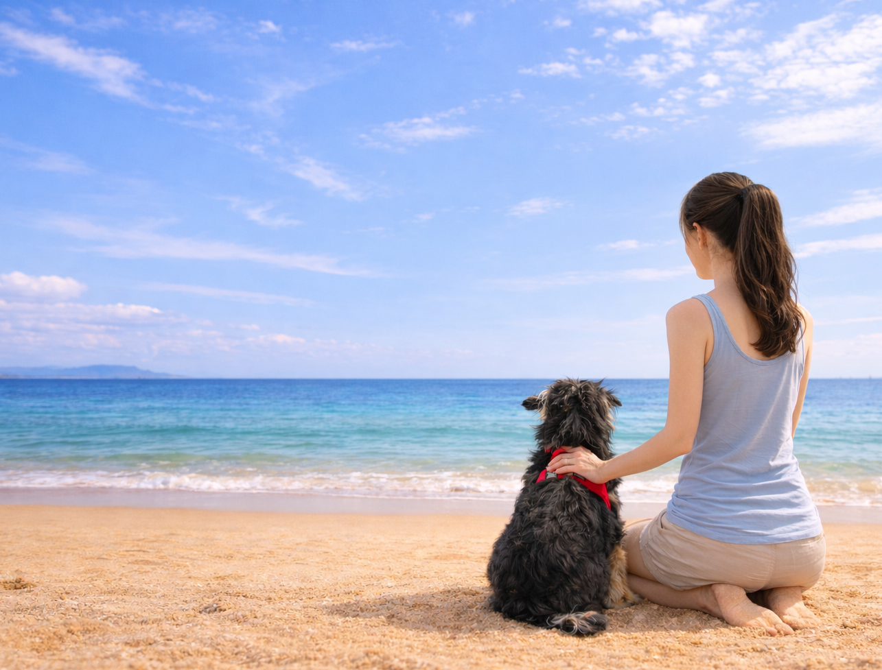 【愛犬と泊まる】オーシャンビューのテラスや海で愛犬と過ごす