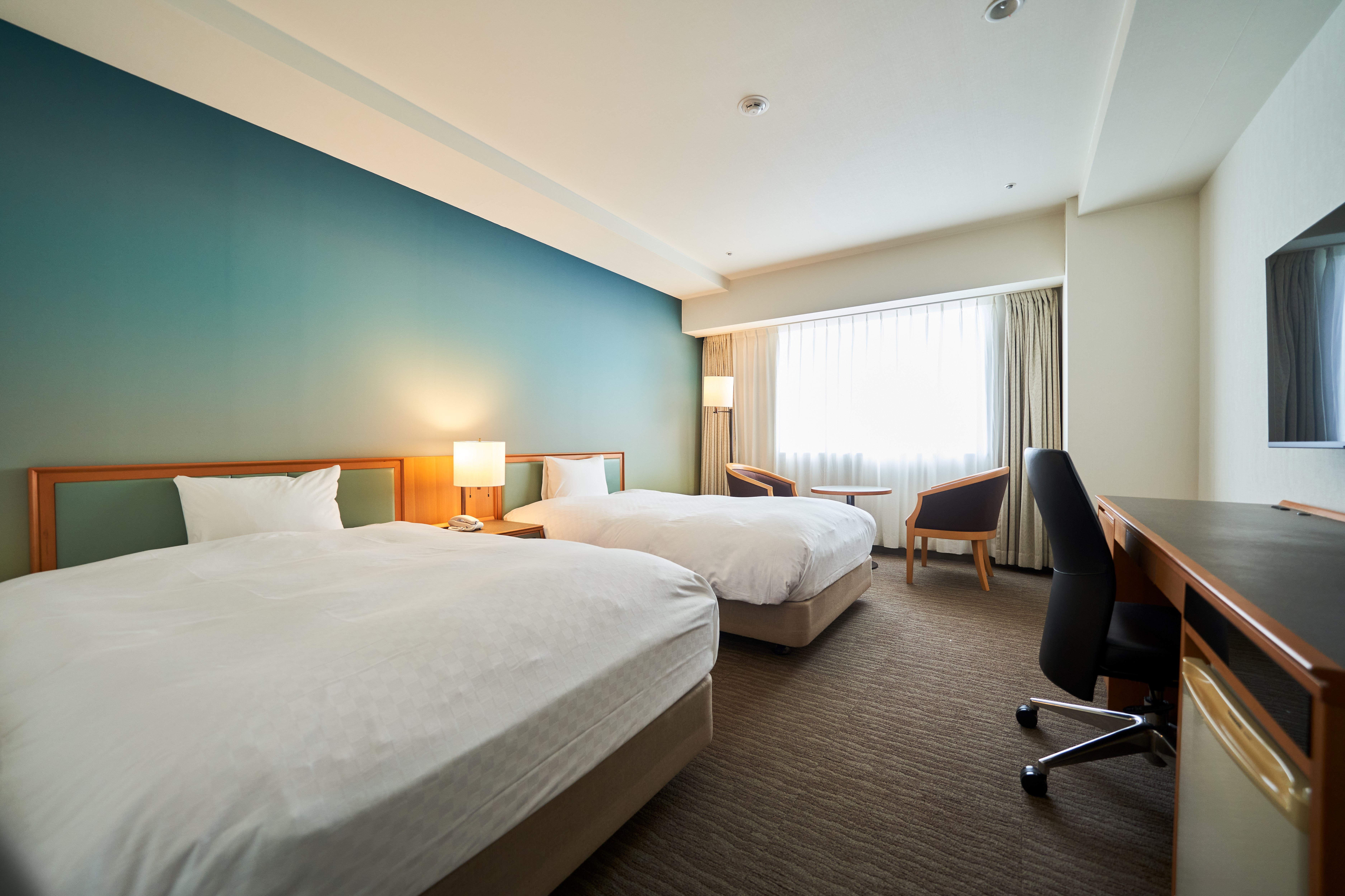 【ツインルーム】（５０型大型テレビ）ネットコンテンツも視聴できます