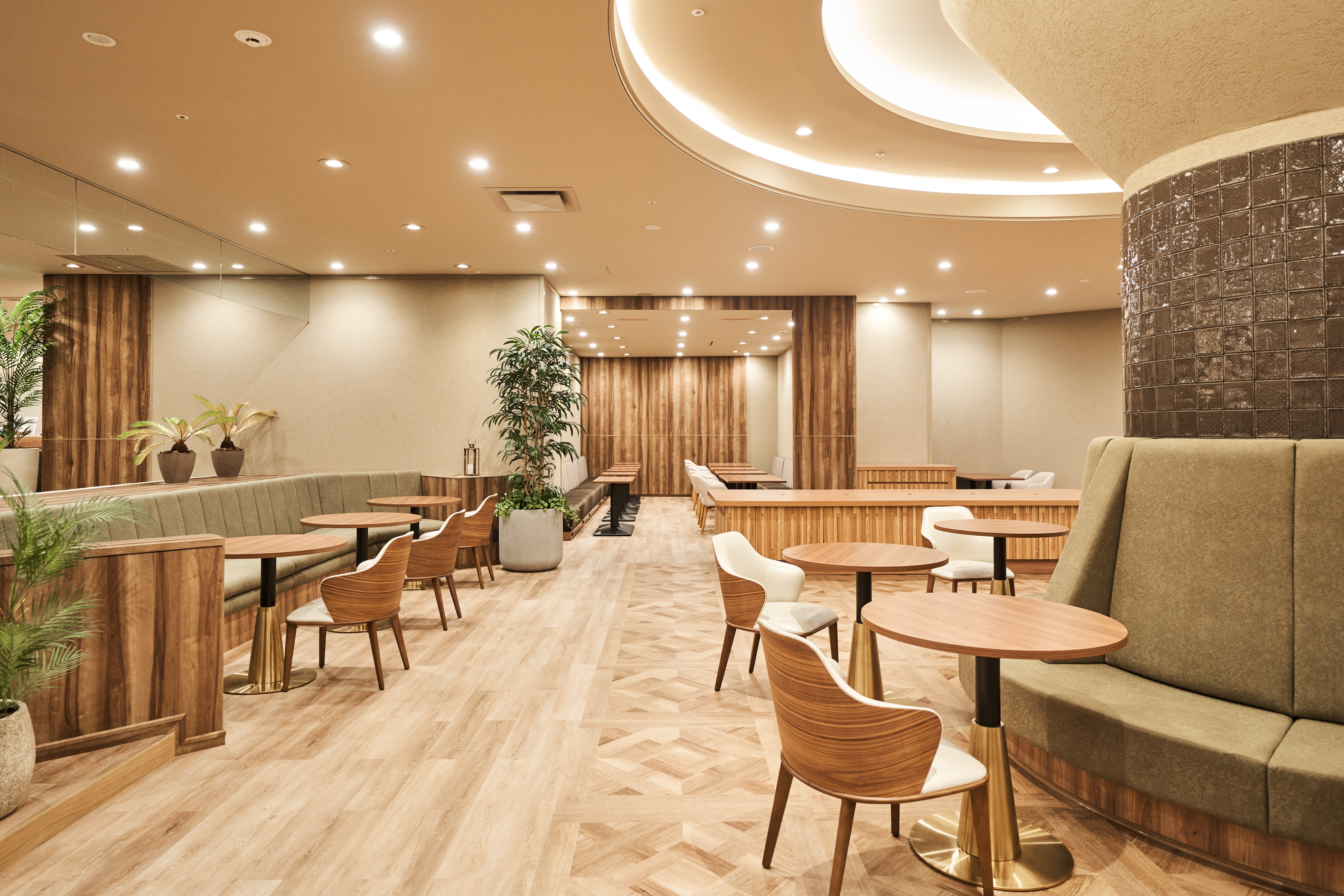 【2Fラウンジ】Wi-Fi・コンセントBOX利用可能。テレワークにもオススメ