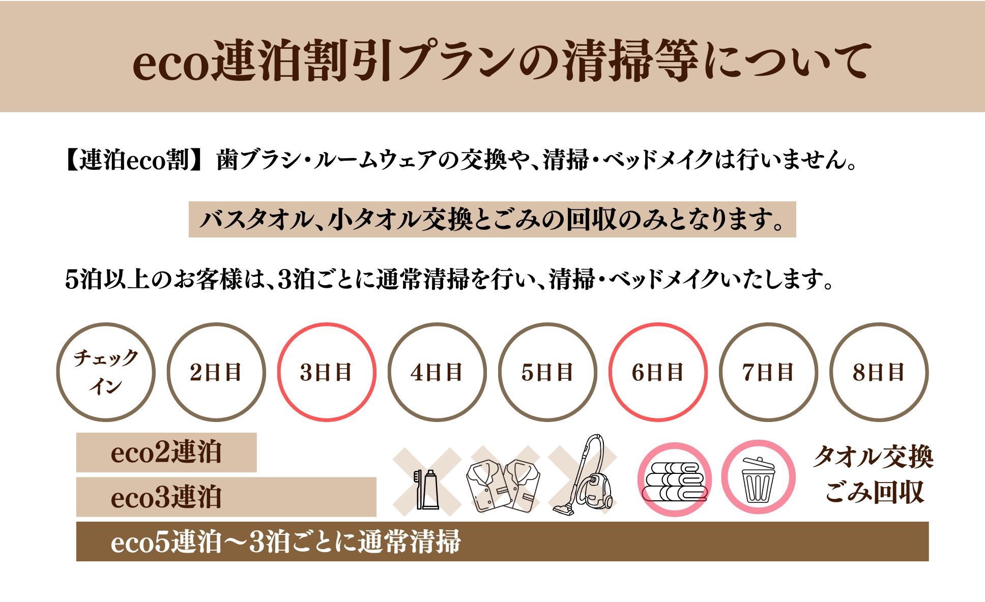 【連泊eco割】【3連泊＆素泊まり】※部屋清掃なしでお得です
