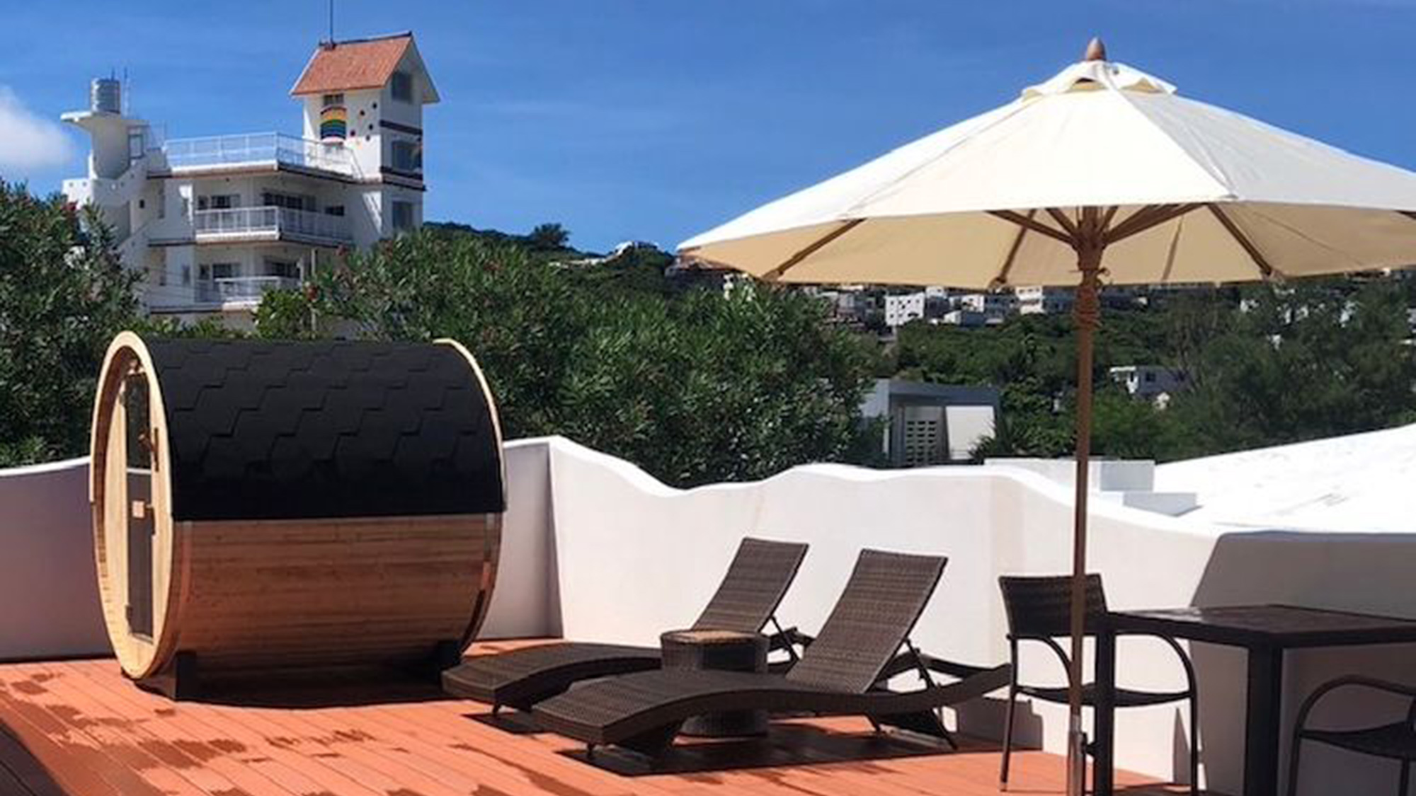 ・【サウナ】朝日を浴びながら、満点の星空を眺めながらと⾮⽇常感を満喫してください