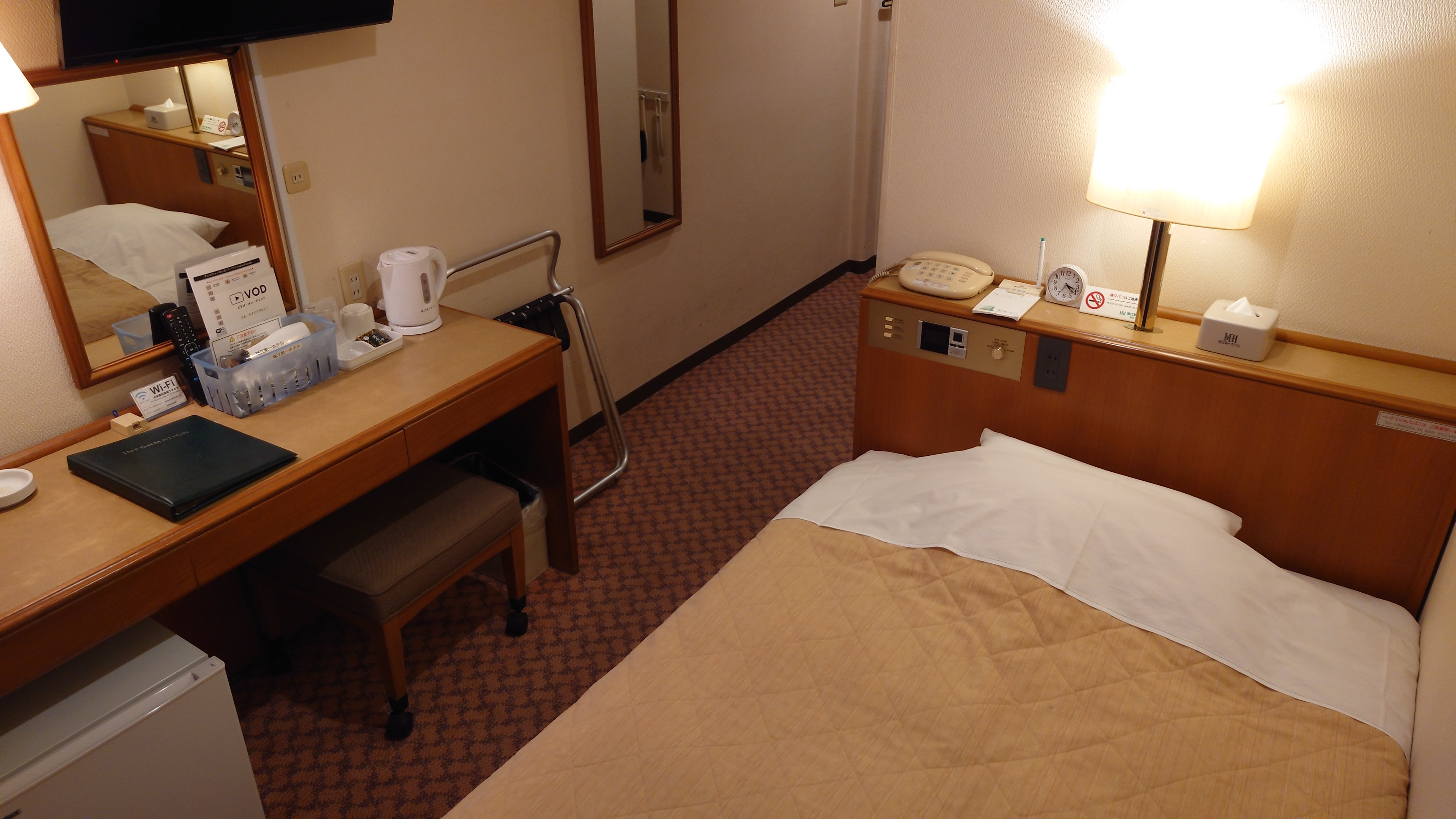 シングルルーム喫煙可