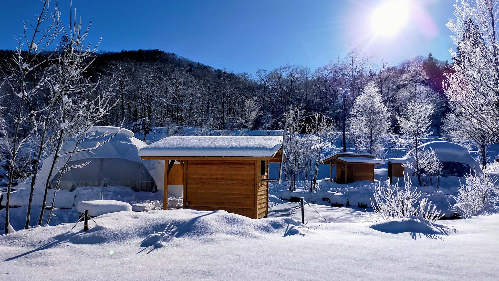 ・【G1】冬季は辺り一面が白銀の世界に。大人から子供まで雪遊びを存分に楽しめます