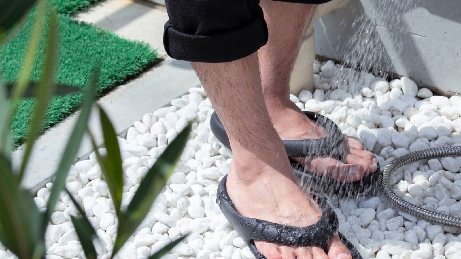 海遊びのあとに便利なシャワースペース