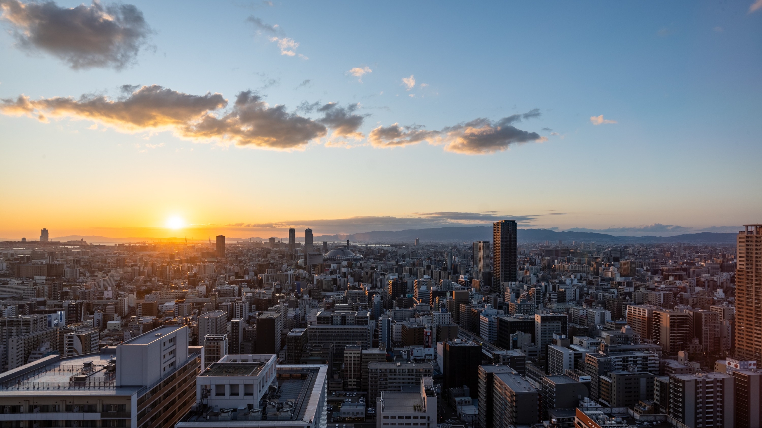 夕暮れの景色（西側）