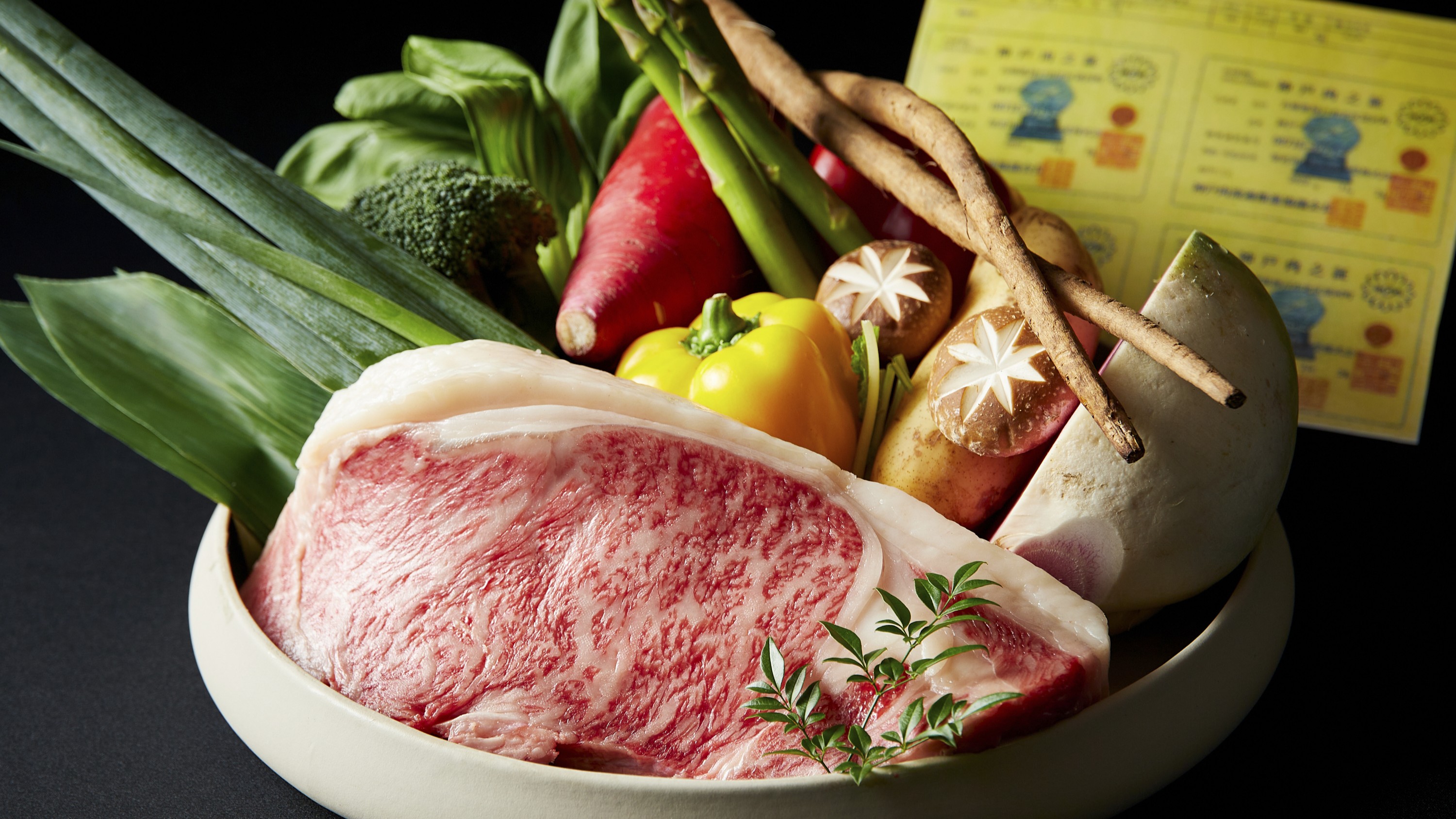 神戸牛の炭火焼とフレンチのフルコース/2階