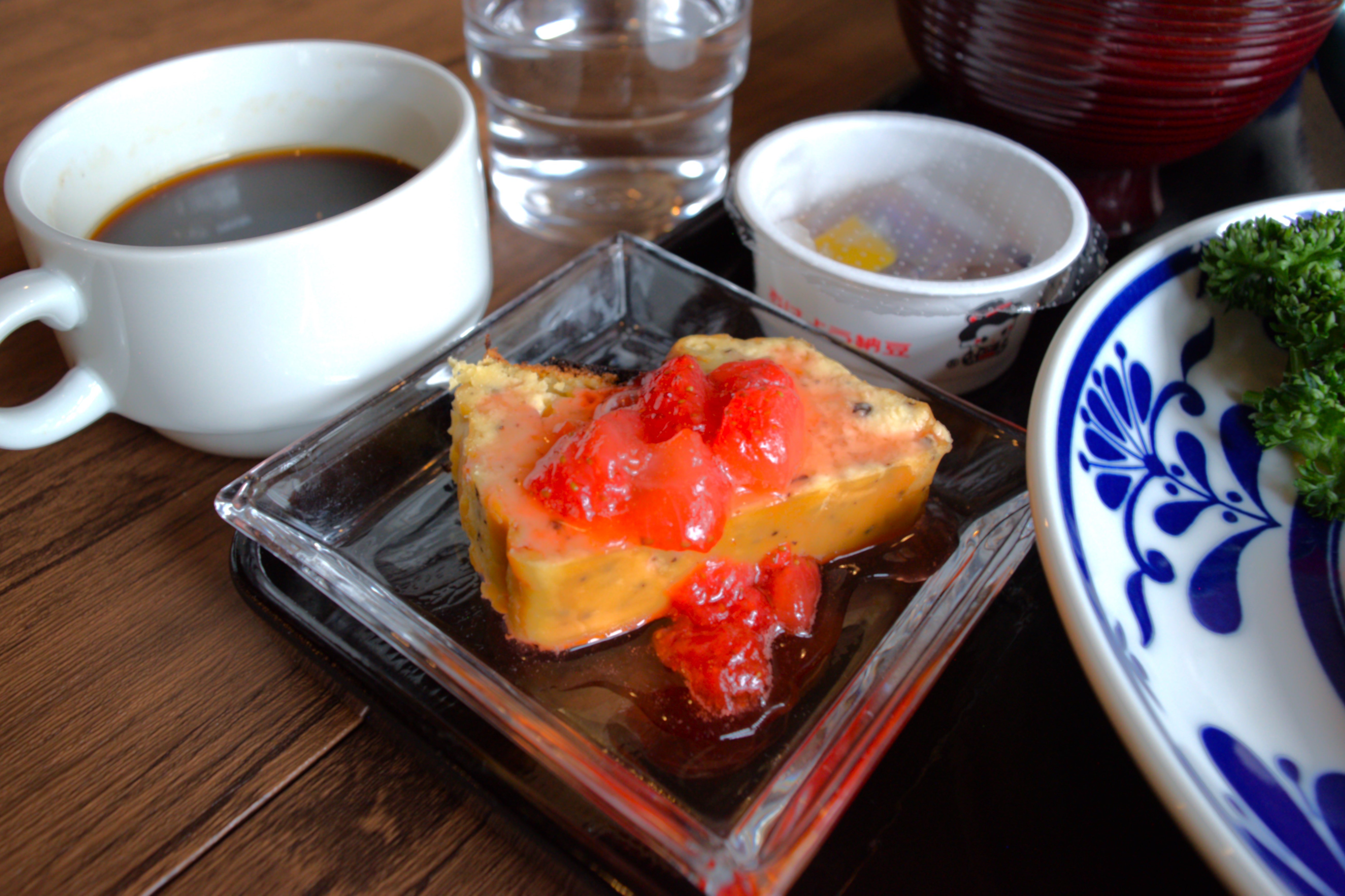 無料朝食（一例）オーナーこだわりの日替わりメニュー