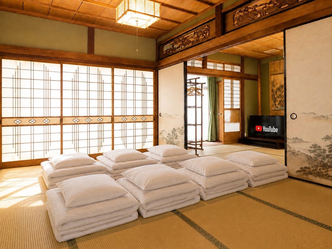 【素泊まりプラン】朝食なし｜1日1組限定｜禁煙65㎡｜風呂トイレ別｜無料駐車場｜ビジネス利用向き